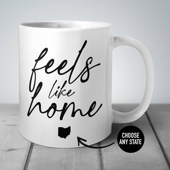 Melody Press Co. - Wholesale Coffee Mug - Feels Like Home State Coffee Mug0