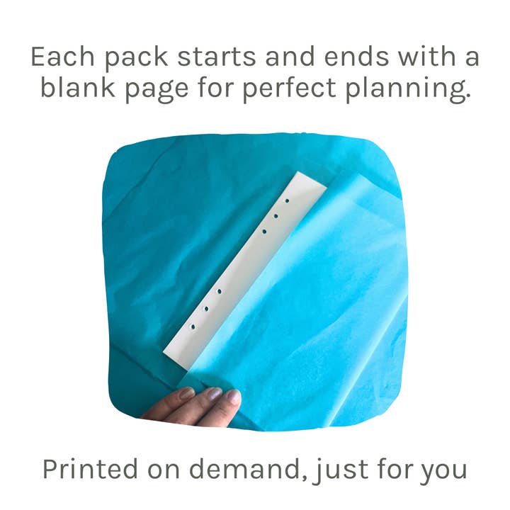 Journal Junkies - Wholesale Planner - Loose Leaf A5 Planner Inserts 120gsm | Super Block Weekly5