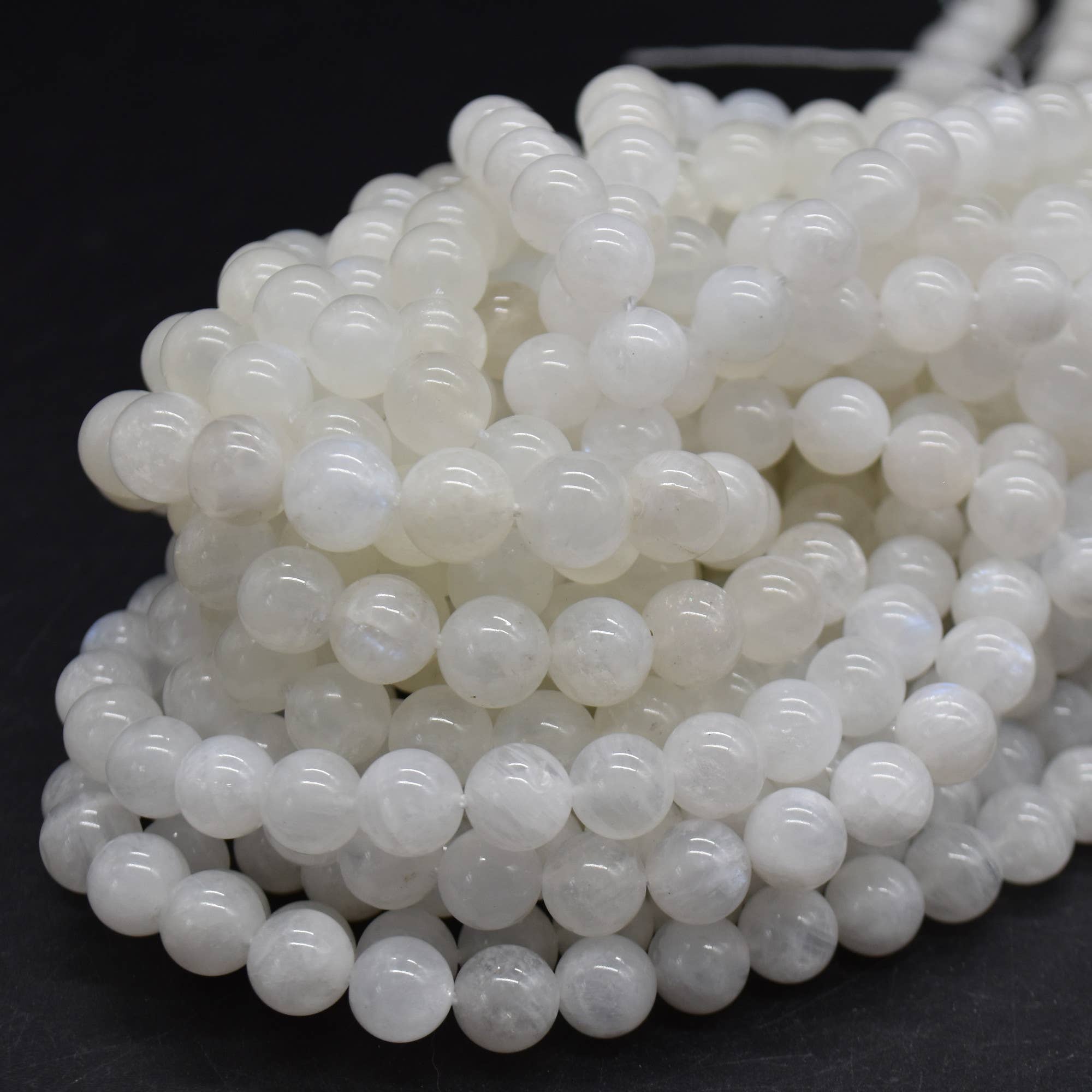 Oriental Direct Craft Supplies - Wholesale Beads - Grade A Natural Rainbow Moonstone Round Beads4