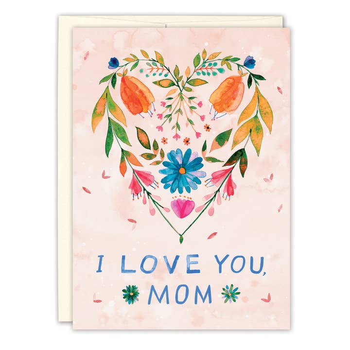Floral Heart Mother's Day Card for wholesale by Biely & Shoaf