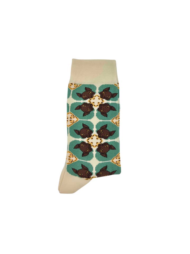 CHULÉ SOCKS - Wholesale Socks - Unisex - Azulejo Gato2