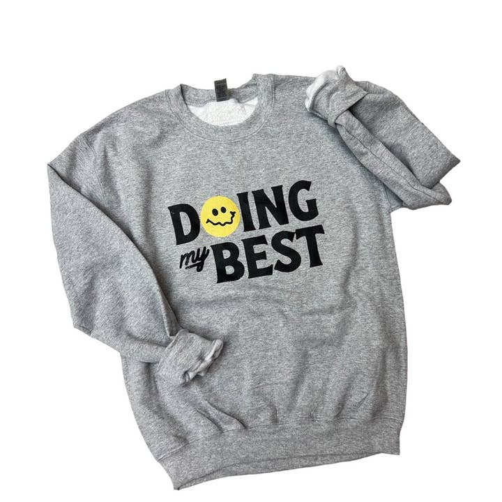 Doing my best Crewneck for wholesale by Wild Kard Vintage