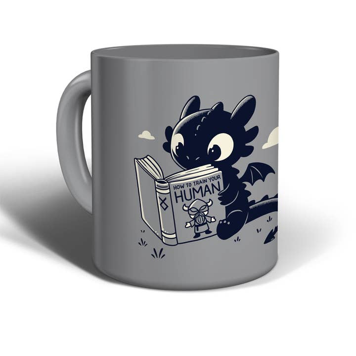 mix grey Mug How to train your human T516A for wholesale on Faire0