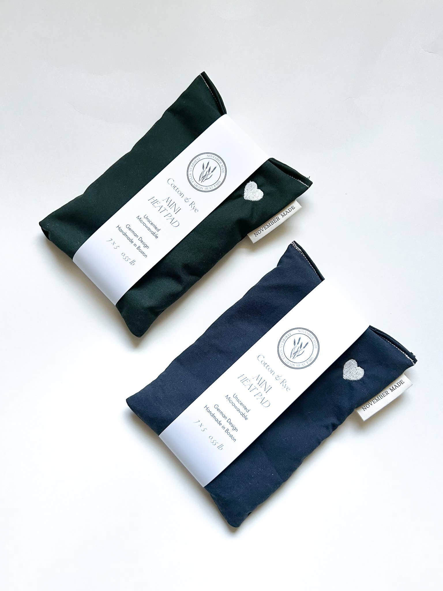 November Made - Wholesale Heating Pad - Neutral Mini Heart Heat Pad - Embroidered6