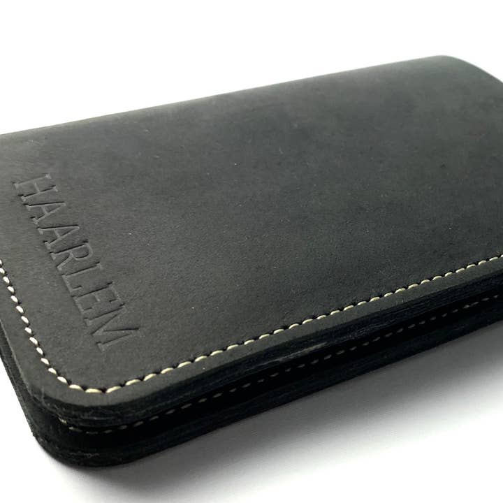 HAARLEM Men DERMA 24880 Leather Wallet Black for wholesale by HAARLEM