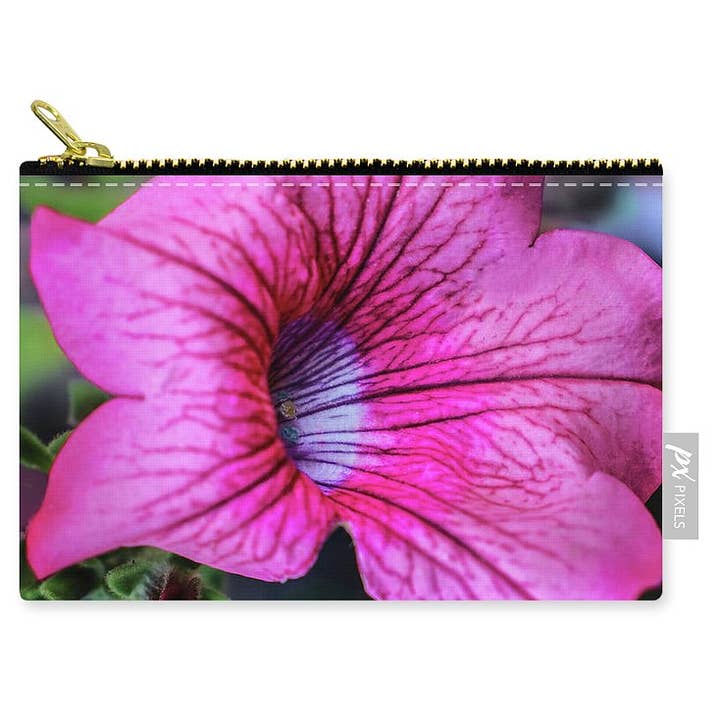 LYNLÅS POSE - ZIP POUCHE „VINDEN BLOMST MAKRO for engroshandel hos sorayadapuzzostore