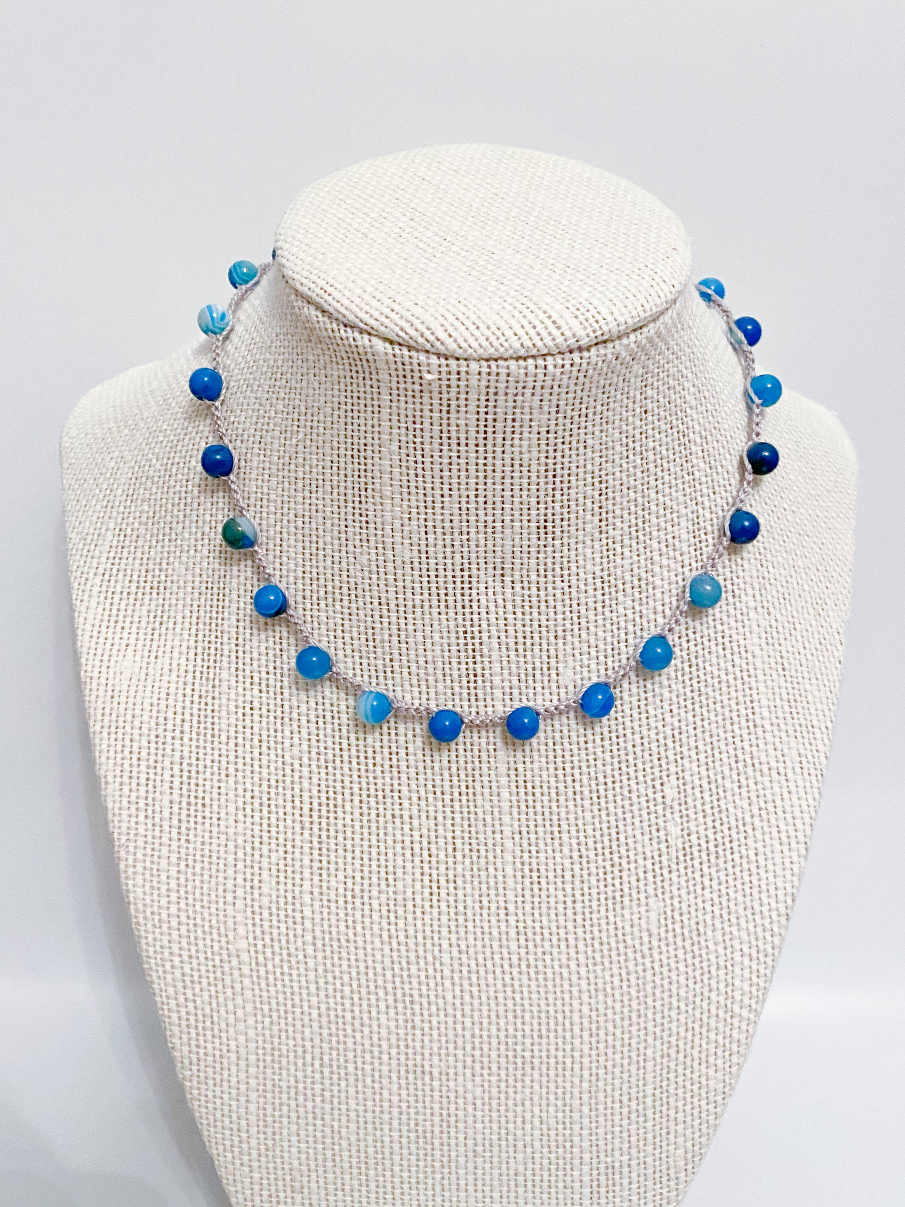 Collier Ras Du Cou En Perles D Argent Et Pierres Precieuses Faire Com Belgium