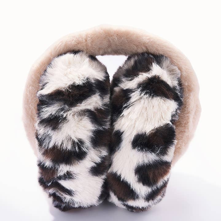 BYREN | ÉLINE L'ATELIER - Wholesale Earwarmers/Ear Muffs - Women's - Leopard faux fur earmuffs CC097