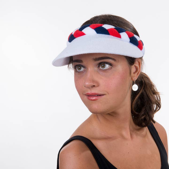 KaKyCo - Vente Visière – femme - Visières de soleil en tissu éponge tressé | BS-82391