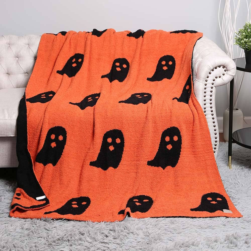 Sensibling Corp. - Wholesale Throw Blanket - Reversible Ghost Patterned Throw Blanket
4