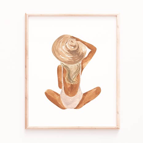 Sabina Fenn - Wholesale Art Print - Beach Girl Blonde Art Print