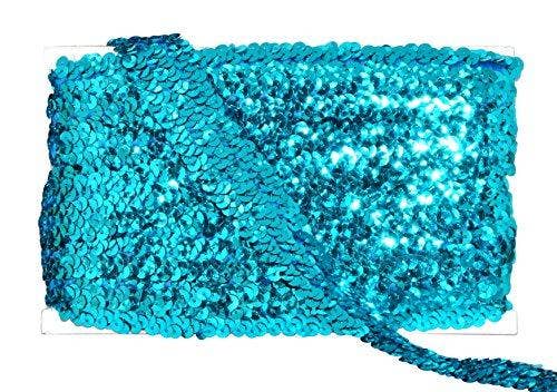 Mandala Crafts – Engroshandel Håndværk forsyninger – Mandala Håndværk Elastisk Paillet, Flad Glitter Stretch Bling Paillette Stof Bånd, Metallisk Applikation Trim Blonder til Kjole Pynt, Pandebånd9