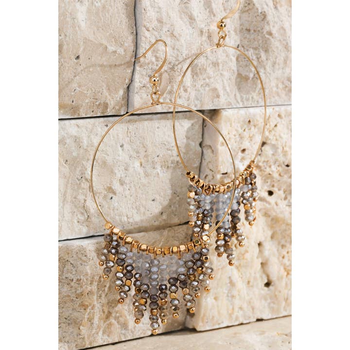Urbanista - Wholesale Dangle Earrings - Beaded Tassel And Ring Earrings