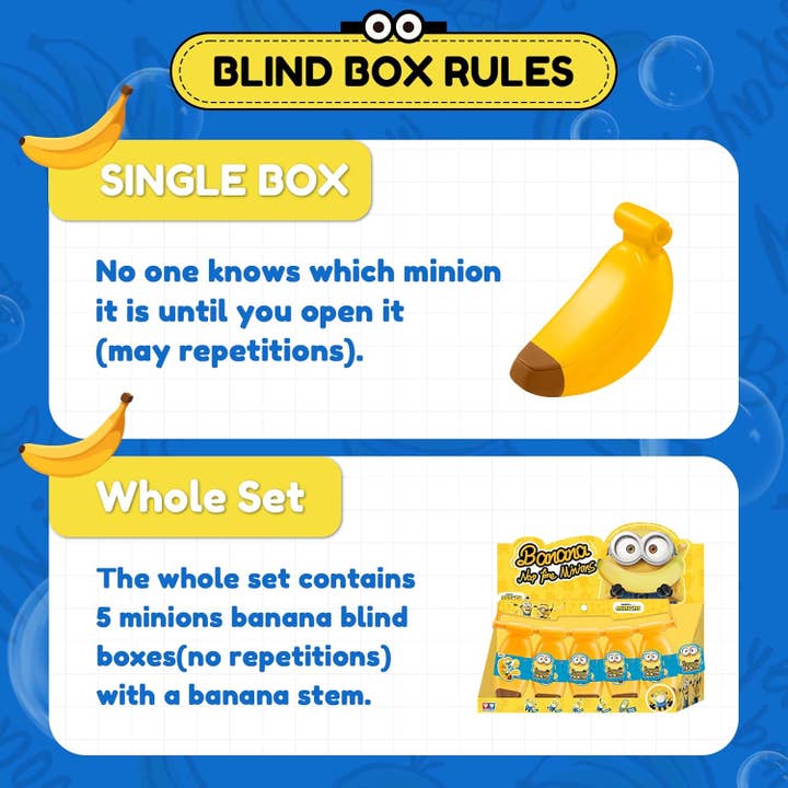 Alpha Toys - Wholesale Squishy Toy - Kids & Baby - Banana Nap Time Minions Blind Box Figures Toys