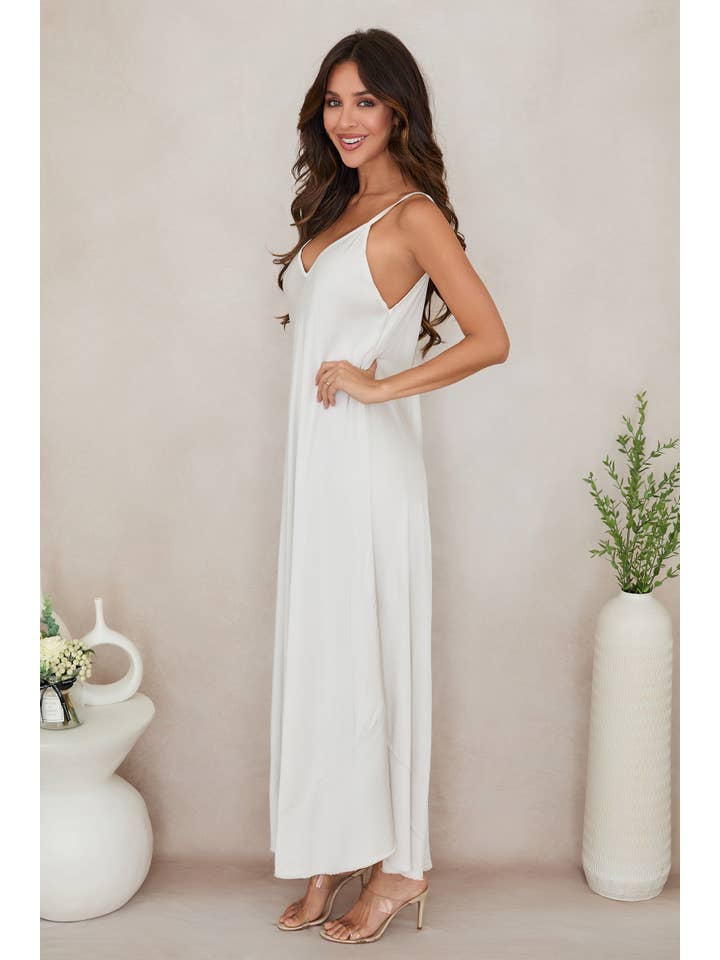 MILIO MILANO - Wholesale Dress - Women's - SOLID VISCOSE SLIP DRESS (21.1956/224021-SOLID)14