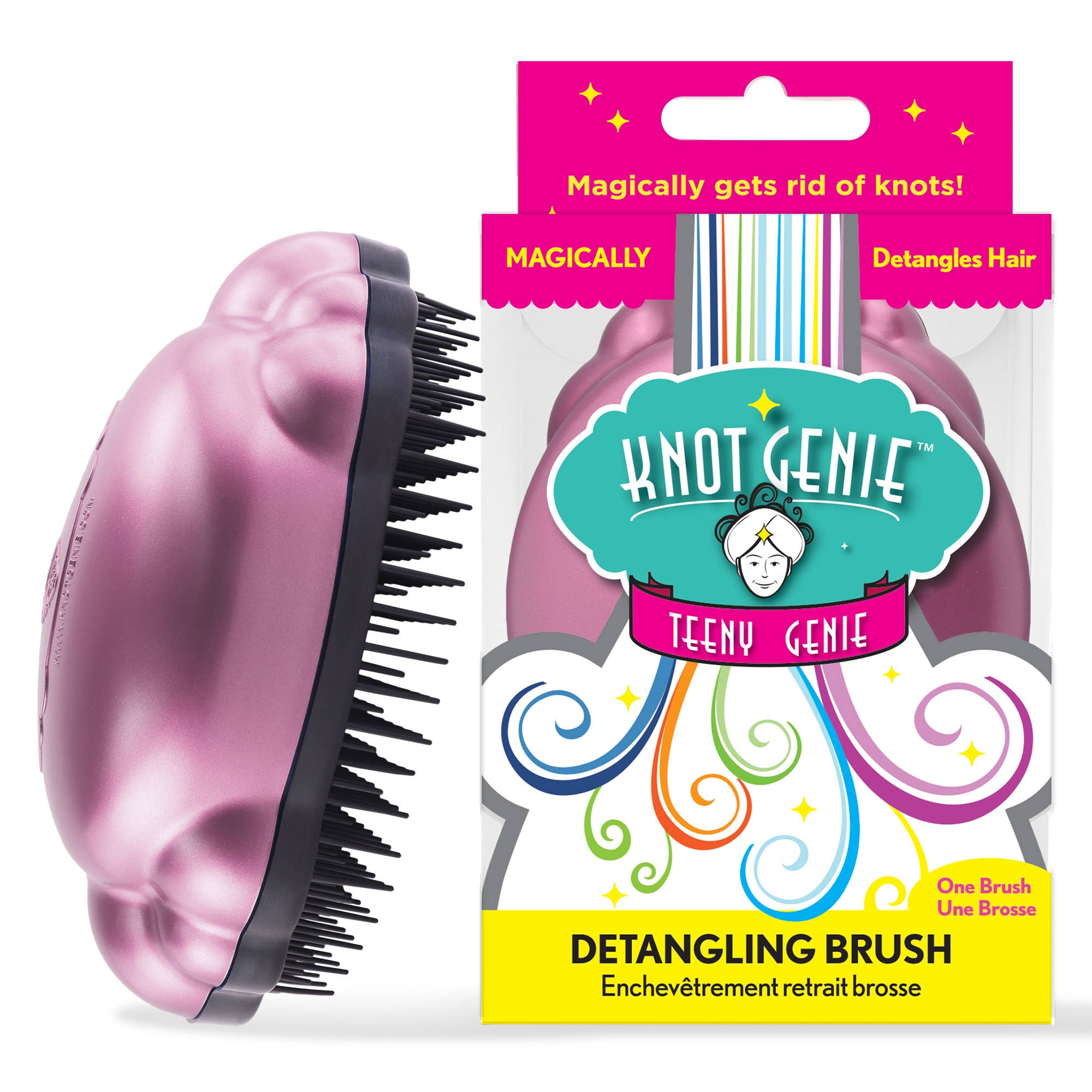 Knot Genie - Wholesale Hair Brush/Comb - Kids & Baby - Teeny Genie Kids’ Detangling Hair Brush – Small Size10