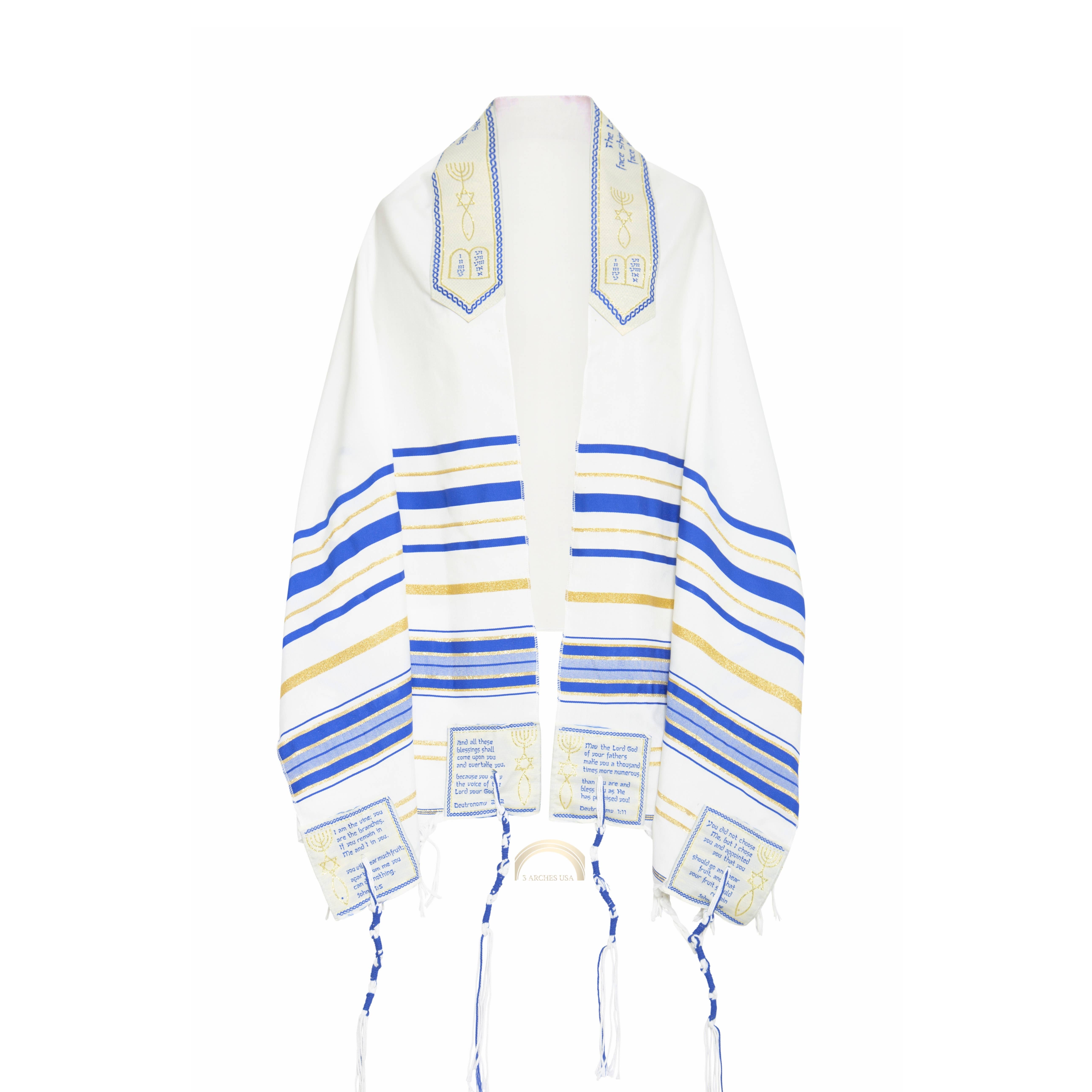 3 Arches USA - Wholesale Wrap - Women's - The Blessing Tallit-Prayer Shawl,Matching Bag & Brochure0