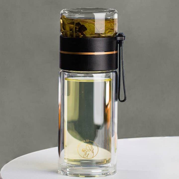 Gobelet à thé en verre (noir) pour la vente par Two Tea 22