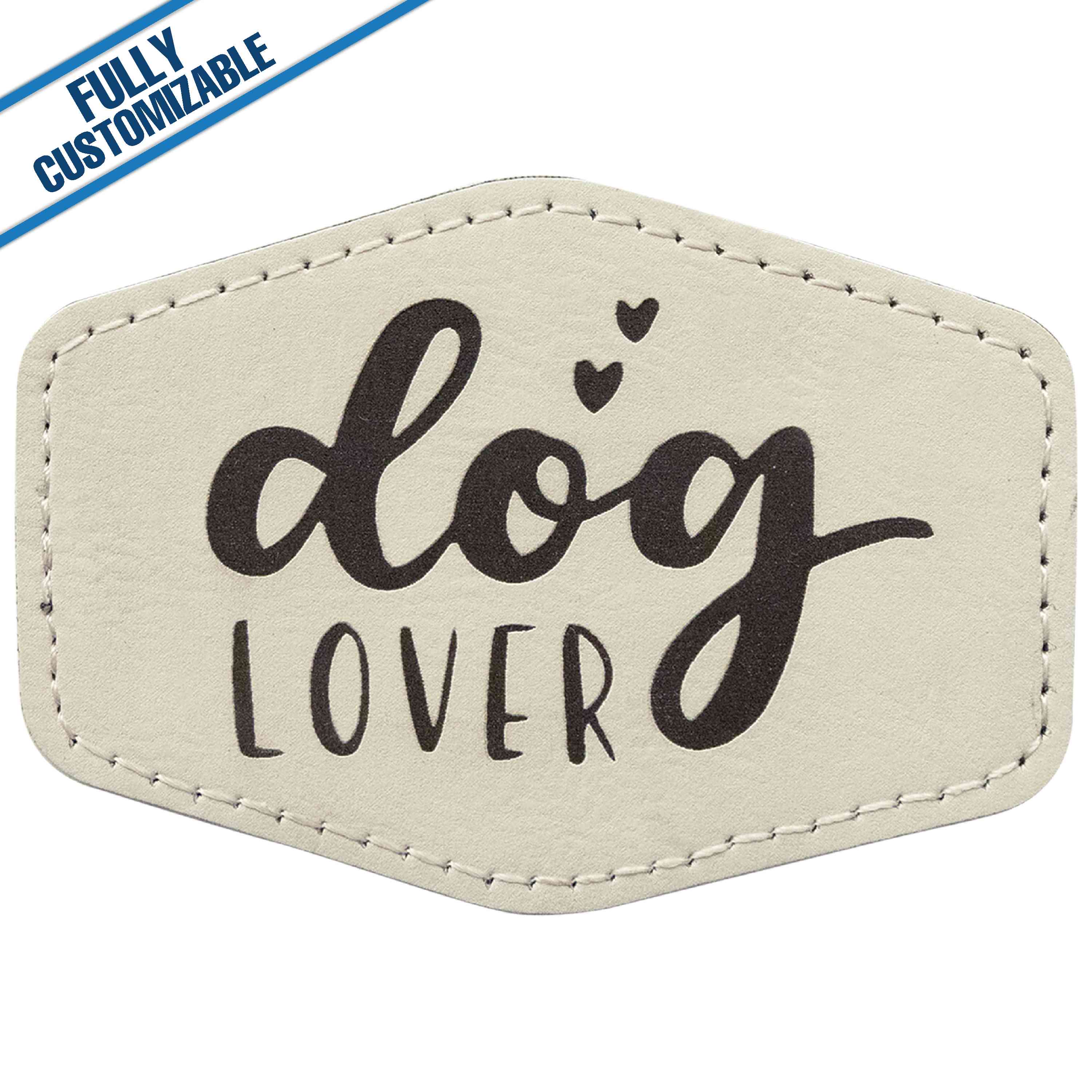 GiftWorksPlus - Wholesale Patch - Engraved Leatherette Hexagon Patch - Fully Customizable11