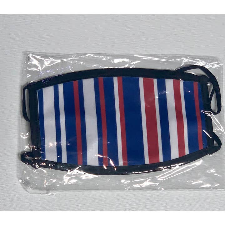 Masque - Couvre-visage - Rouge, blanc et bleu - Masque facial pour la vente par Whiskey Doodle