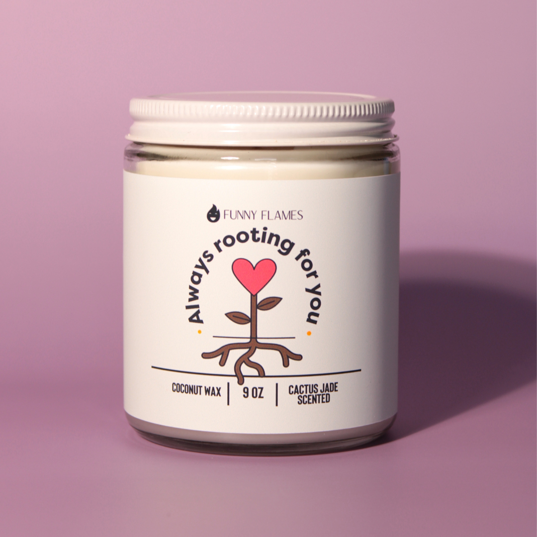Funny Flames Candle Co - Les Creme – wholesale Burkljus – Alltid rotar för dig - Sweet BFF Gift Candle1