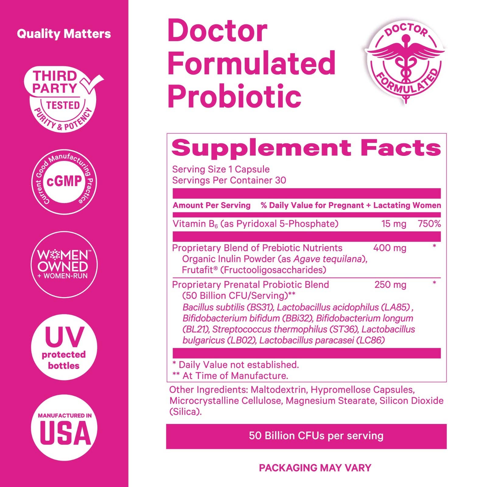 Pink Stork - Wholesale Pre-Natal Supplement - Maternity - Prenatal Probiotic3