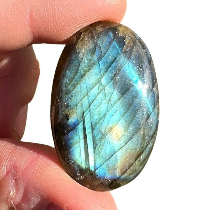 New Moon Beginnings - Wholesale Spiritual Stone/Crystal - Labradorite Cabochon - Oval0