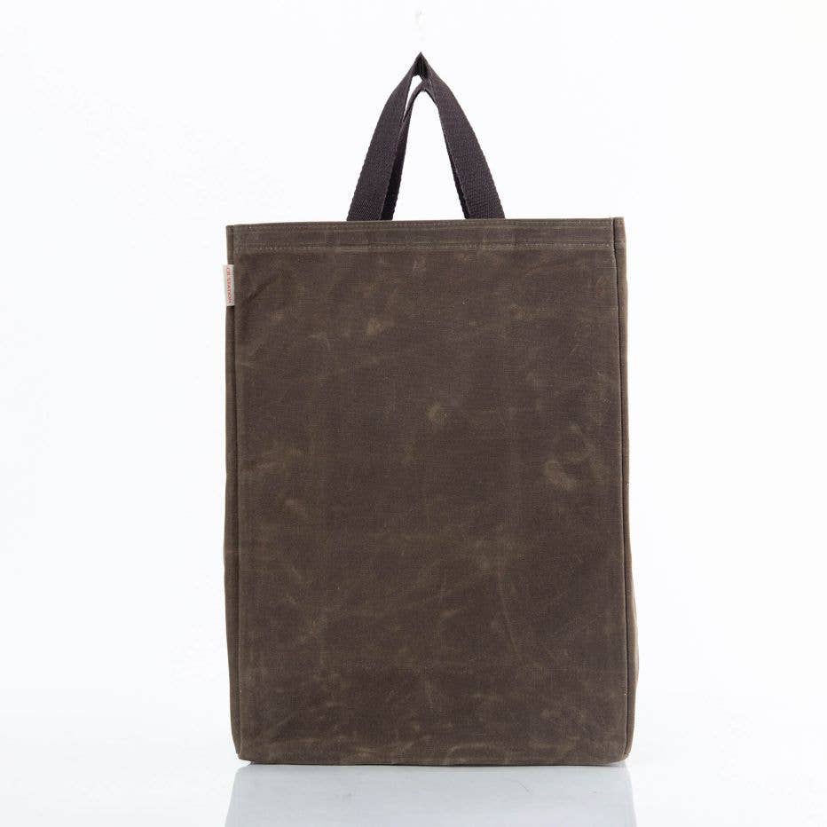CB STATION - Wholesale Grocery/Shopping Bag - Waxed Canvas Market Tote0