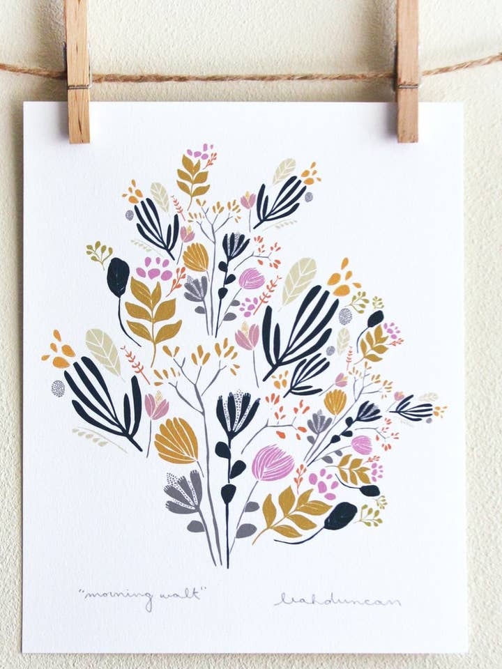 Morning Walk Art Print for wholesale by Leah Duncan