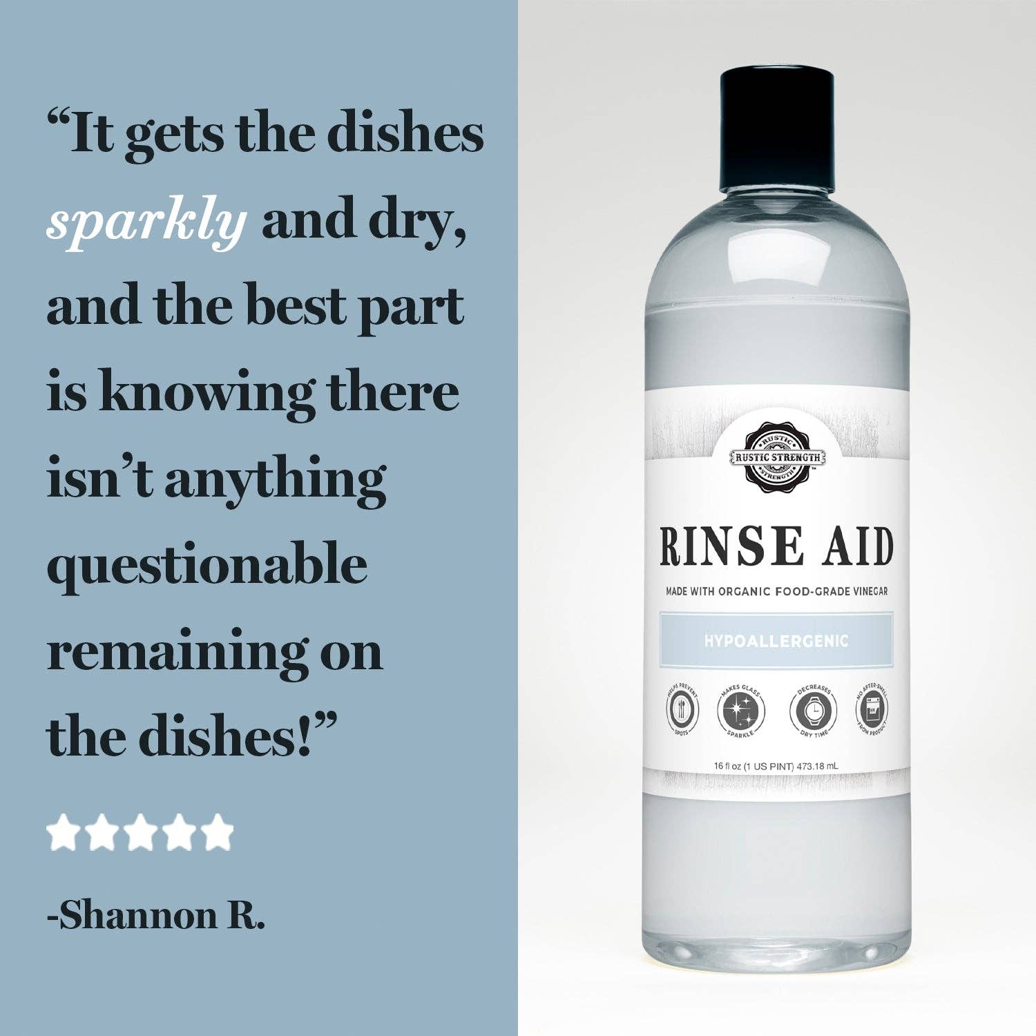 Rustic Strength - Wholesale Dish Soap - Rinse Aid (for automatic dishwashers)15