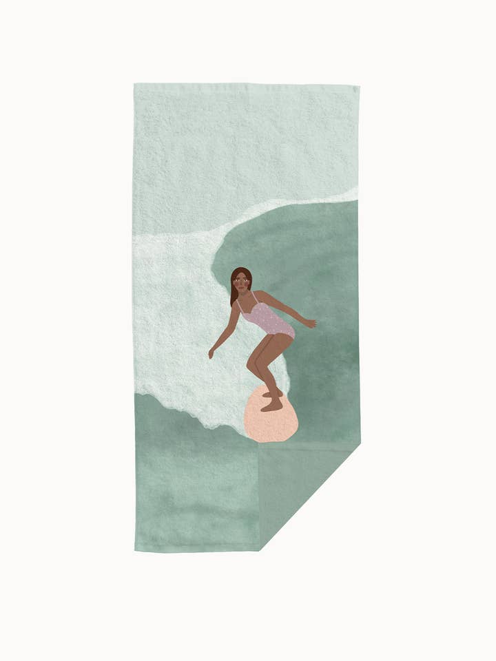 Cotton Beach Towel - Surfing for wholesale by chic.mic