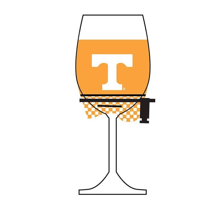 The Memory Company - Wholesale Drink Huggers & Koozies - Wine Glass Woozie | Tennessee Volunteers