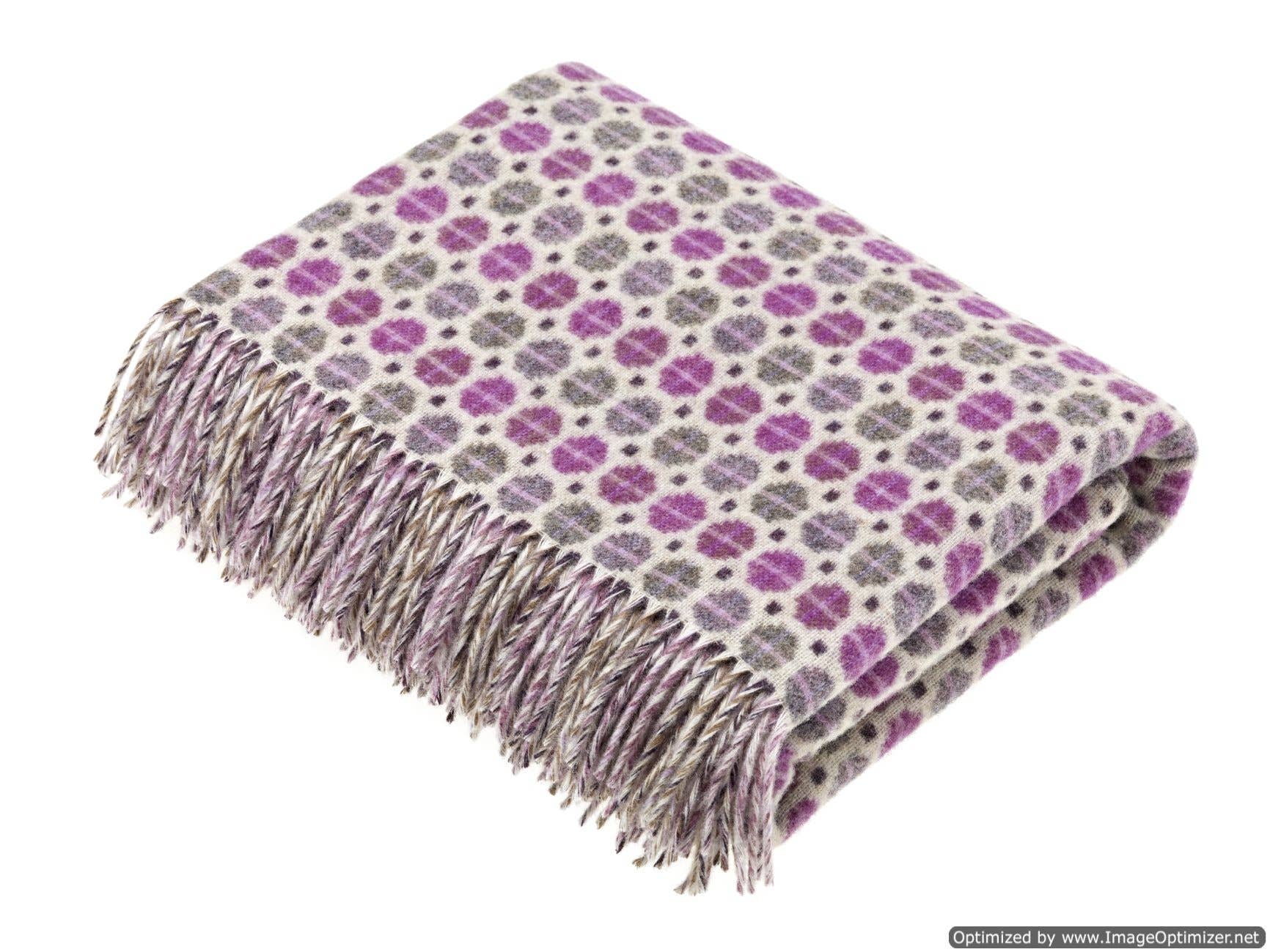 Bronte Moon – Engroshandel Tæppe – Merino Lambswool Throw Blanket Milan Range, Fremstillet i England9