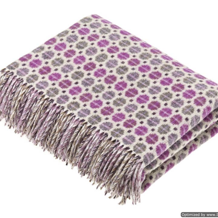 Bronte Moon – Engroshandel Tæppe – Merino Lambswool Throw Blanket Milan Range, Fremstillet i England9