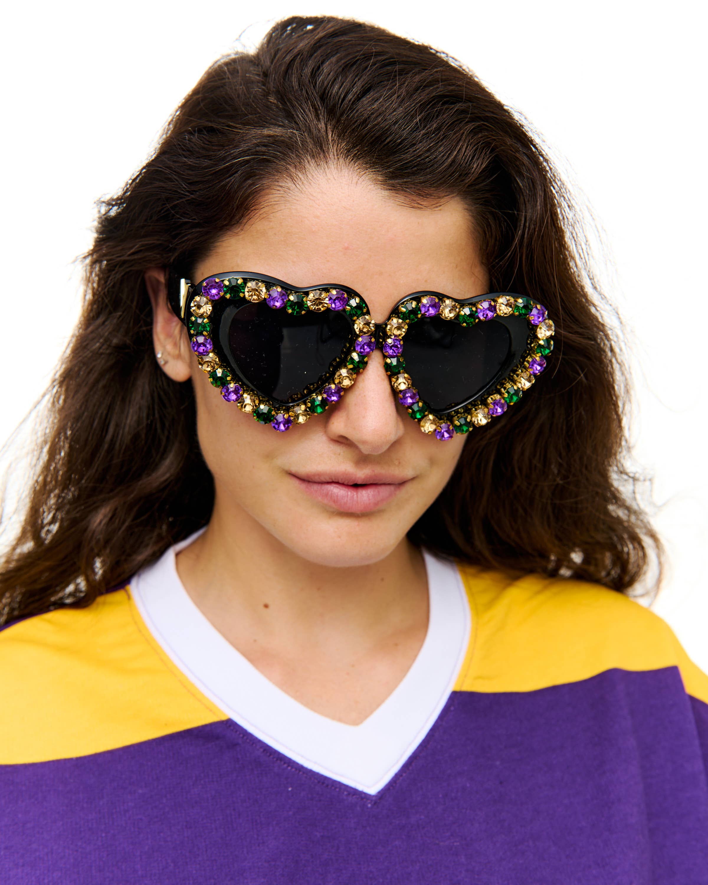 SongLily – wholesale Solglasögon - Dam – Mardi Gras stenhjärta solglasögon2