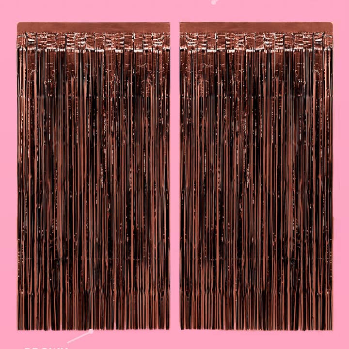 xo, Fetti - Wholesale Curtain - Espresso Fringe Curtain | Martinis, Party Backdrop, Metallic2