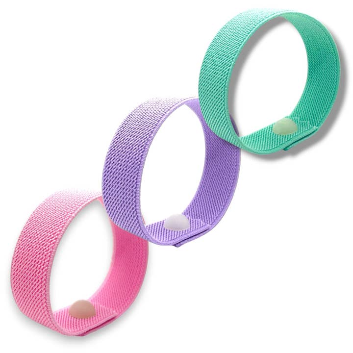 Rubber Band Snap Bracelet for Anxiety, Focus, Nausea - Single/ 3 Pack for wholesale by AcuBracelet