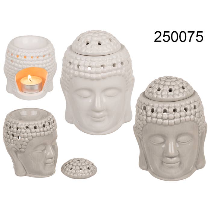 Out of the blue KG - Wholesale Oil Warmer - Oil burner, Buddha, with removeable lid,