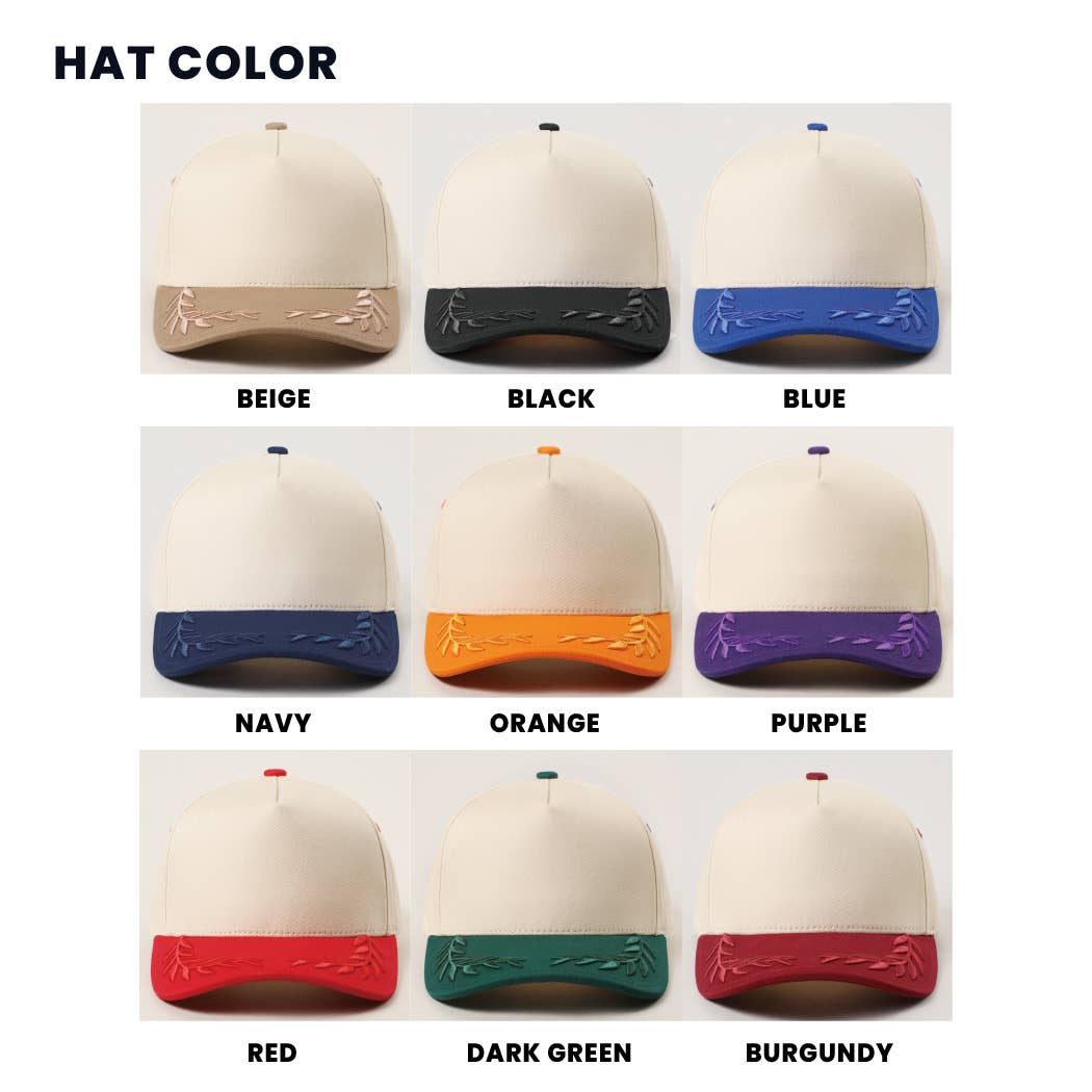 Fashion City - Venta al por mayor Gorra trucker - Unisex - Gorra Trucker de Algodón y Lona Bicolor con Bordado Personalizado en Color Hoja de Laurel1