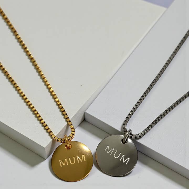 Links of Love Mum Necklace Gift Box & Bag Silver for wholesale by Mila Rose London
