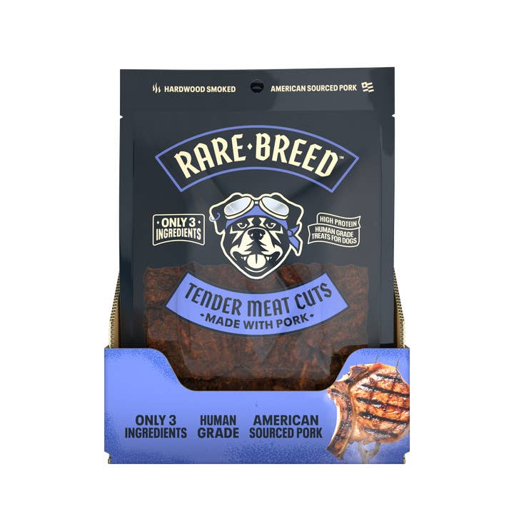 1oz Pork Tender Meat Cuts - Sold as a 12ct Case for wholesale by Rare Breed