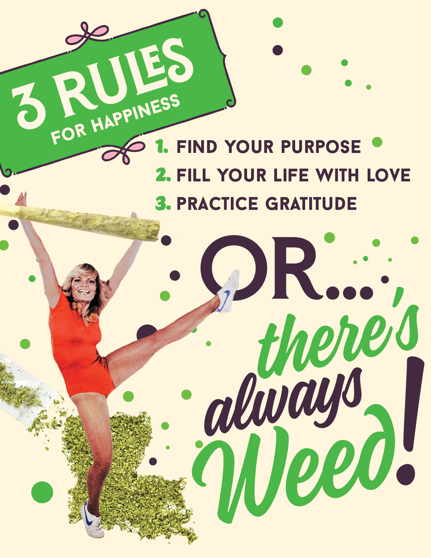 offensivedelightful - Wholesale Everyday Greeting Card - WEED RULES funny weed card3