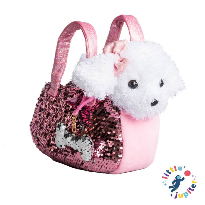 Little Jupiter Pet Plush Set with Bag - White/Pink Labradoodle Dog and other Purchase Wholesale ayers market. Free Returns & Net 60 Terms on Faire trending on Faire.
