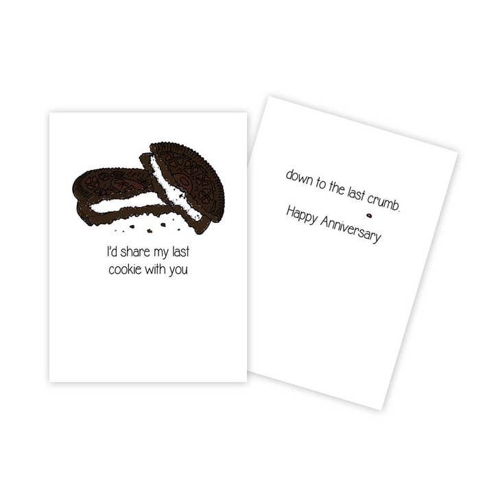 Sun Day Greetings - Wholesale Anniversary Card - Oreo Cookies Funny Anniversary Card