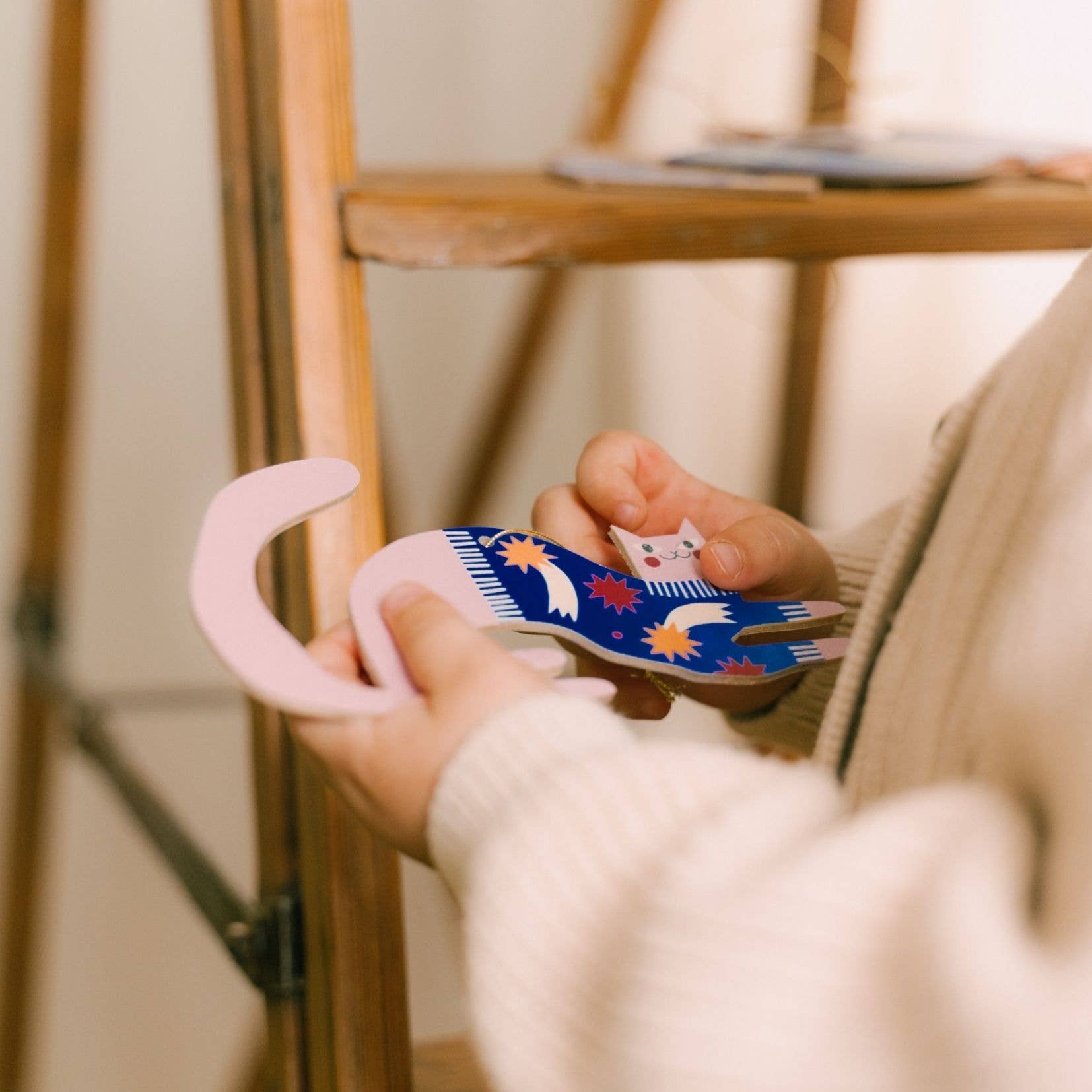 milin – wholesale Tree topper – Charming Cat Christmas tree hanging decoration3