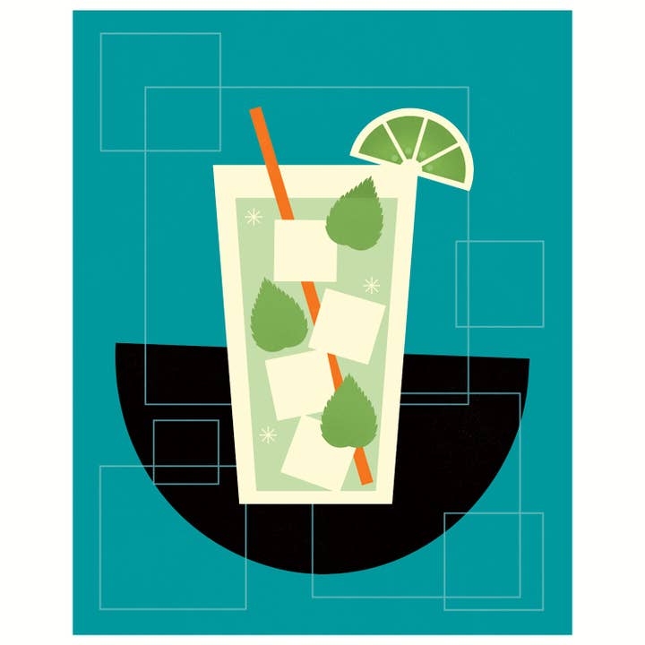 Impresión artística Mojito para venta al por mayor de Amber Leaders Designs