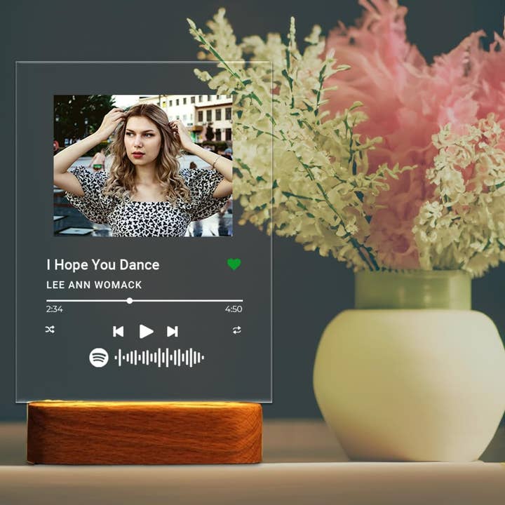 CanvasChamp - Wholesale Plaque - Personalized Spotify Acrylic Song Plaque with LED Base9