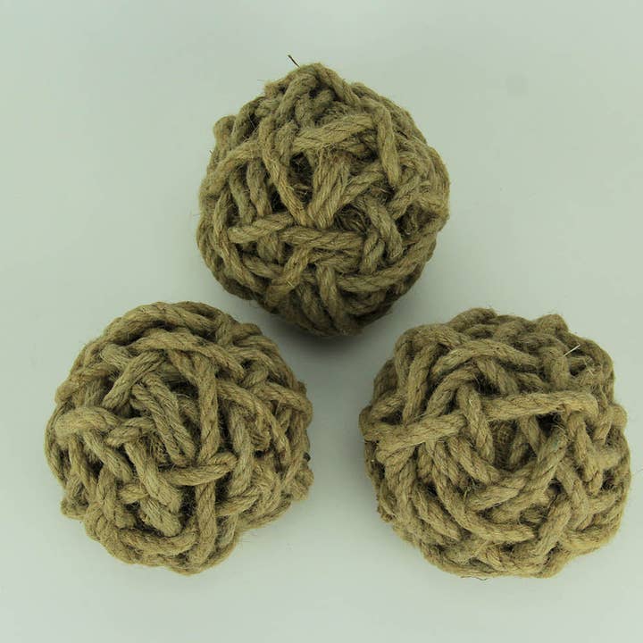 Things2Die4 - Wholesale Decorative tabletop object - Cole Twine Decorative Rope Balls Set – 6 Inch, Pack of 31