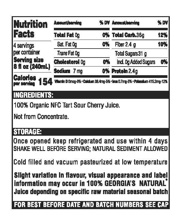 Michka Foods LLC. - Wholesale Fruit Juice - Organic Cold Pressed Tart Cherry Juice1