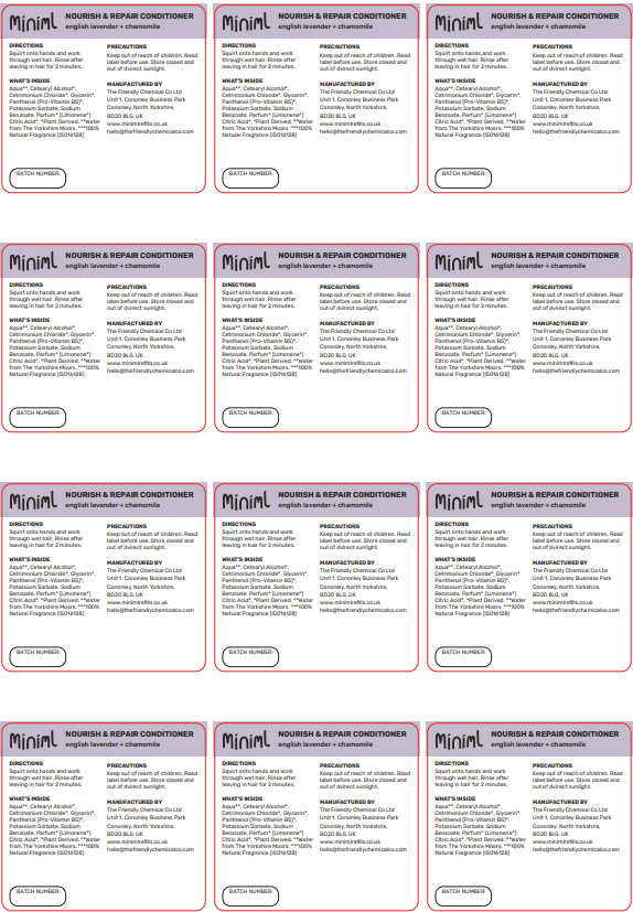 Miniml – wholesale Craft supplies – Miniml Safety Label Sheet - 12 x Labels (MIN217)19